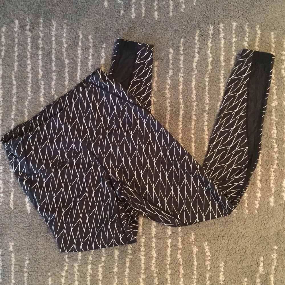 Zella high waist leggings with mesh